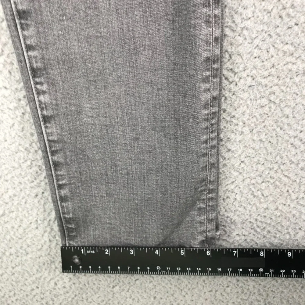 AG Jeans‎ Size 29 The Isabelle Button Up Hi-Rise Straight Crop Gray Denim - Picture 11 of 14